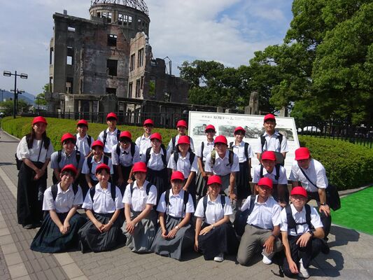 鹿沼市の中学生派遣団