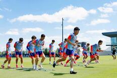 日本、チュニジア戦へ調整