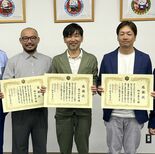 川に落ちた20代男性を救助　会社員３人に感謝状　佐野市消防本部