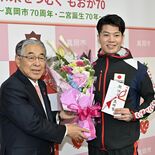 「決勝で日本新」 競泳パリ五輪代表・水沼選手が真岡市長表敬