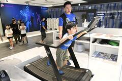 体力測定、親子が対決