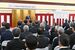 キヤノン宇都宮光学機器事業所の新工場の開所式＝30日午前、宇都宮市