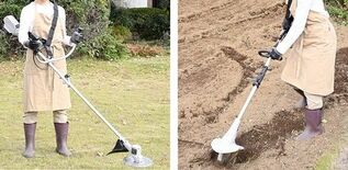 「ブラシレスモーター搭載充電式刈払機」 「充電式グラストリマー・カルチ…