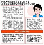 高市氏発言に関係者疑義