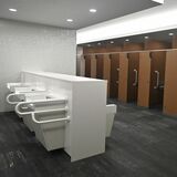 道の駅みぶリニューアル、まずはトイレ棟が完成　４月１日から利用　第２期工事で新施設など整備中