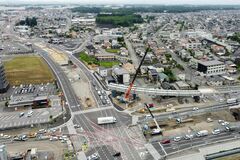 LRT全線開業遅れる見通し　宇都宮