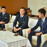 甲子園出場の文星付が知事表敬　入江主将「応援が力になった」