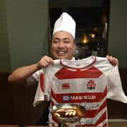 ラグビー日本代表にエール　イタリア遠征帯同の石田さん　現地で選手の胃袋支える