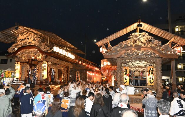 太鼓や笛の音色が響いた「総ぶっつけ」