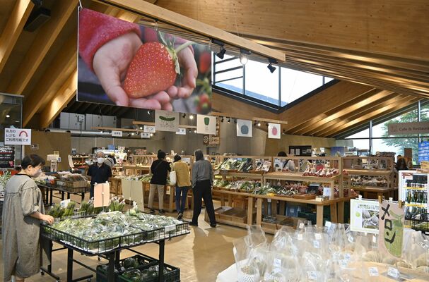 町内の農産物や加工品などがそろう「ましこのマルシェ」