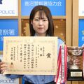 鹿沼署の谷田部巡査長が2連覇 栃木県警剣道大会女子個人の部 5歳と2歳の娘も応援