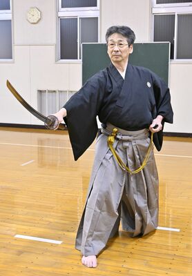 居合道八段に合格した木村さん