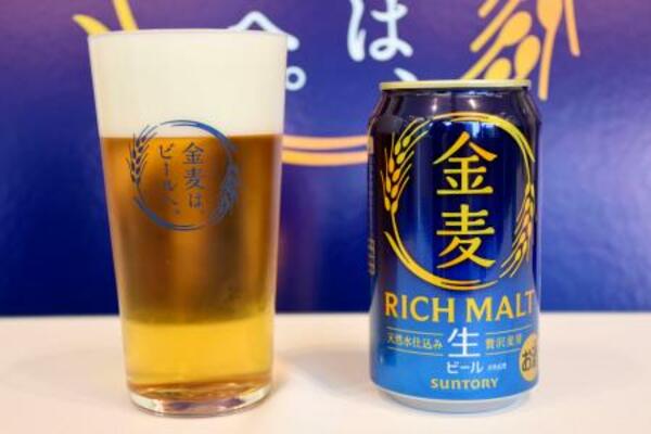 通常のビールとして発売されるサントリーの「金麦」