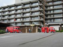 ホテル火災想定 初動対応を確認