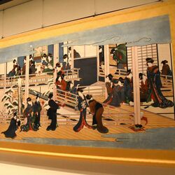 「深川の雪」11億円で落札、国外流出か　歌麿の大作