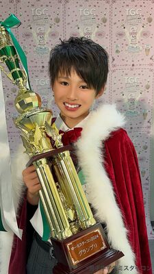 「中一ミスターコン2024」でグランプリとなった大木翔琉さん