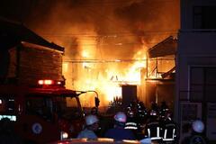 九州写真記者協会賞に大分の火災