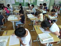 記事作成に挑戦／日光市落合西小