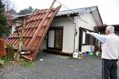 真岡で突風被害