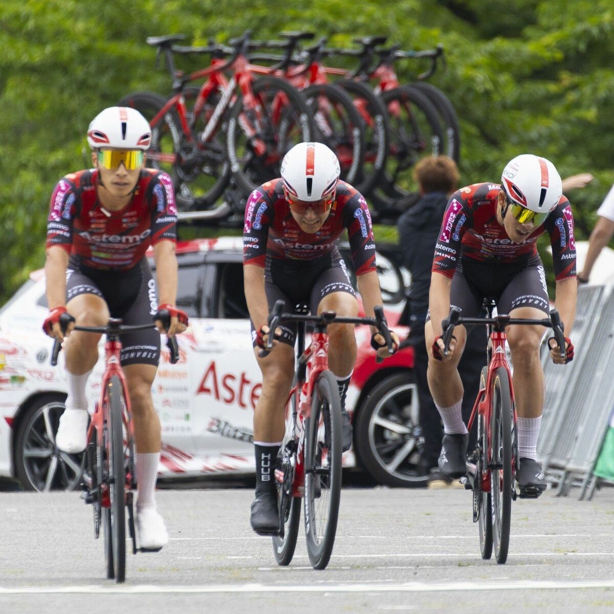 宇都宮ブリッツェンは4位 自転車TOJのチームTT第4ステージ 惜しくも