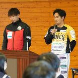 進路選択…背中を押した母の一言　栃木GB田代選手ら、藤岡中で職業講話