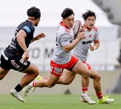 ラグビー、神戸が２位浮上