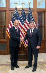 米台議長、ワシントンで会談