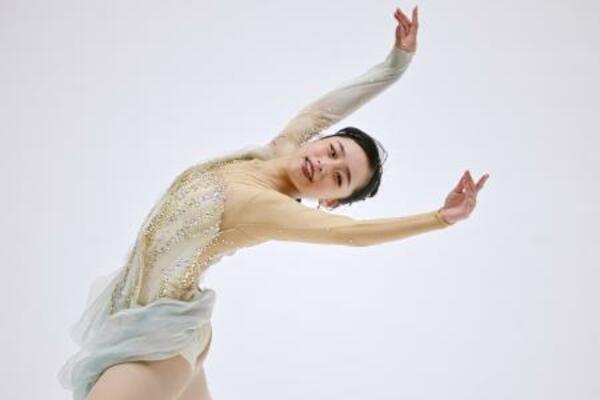 　女子ＳＰ　演技する山下真瑚＝木下カンセーアイスアリーナ