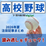 第108回全国高校野球選手権栃木大会の最新・注目記事まとめ《随時更新》