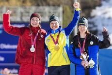 金メダルの２児の母、戦禍で練習