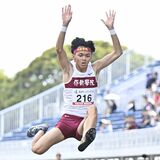 北関東高校陸上 男子走り幅跳び・カトラル(作新)が初の栄冠 自己新記録の7メートル台「まさか自分が」