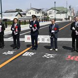 佐野の「大橋」架け替え完了、開通　安全配慮し歩道連続照明など設置　交通渋滞の緩和に期待
