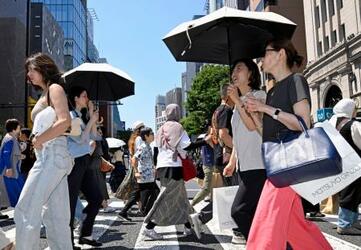 各地で真夏日、東京都心も初