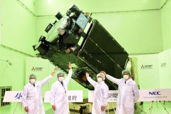 みちびき7号機=2025年12月、神奈川県鎌倉市の三菱電機鎌倉製作所