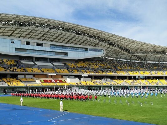カンセキスタジアムとちぎで行われた閉会式