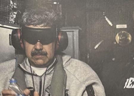 　１月３日、トランプ米大統領がＳＮＳに投稿したベネズエラのマドゥロ大統領の写真＝ＳＮＳトゥルース・ソーシャルから