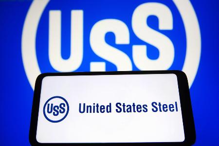USスチールのロゴ(ゲッティ=共同)