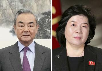 中朝外相、協力強化へ会談