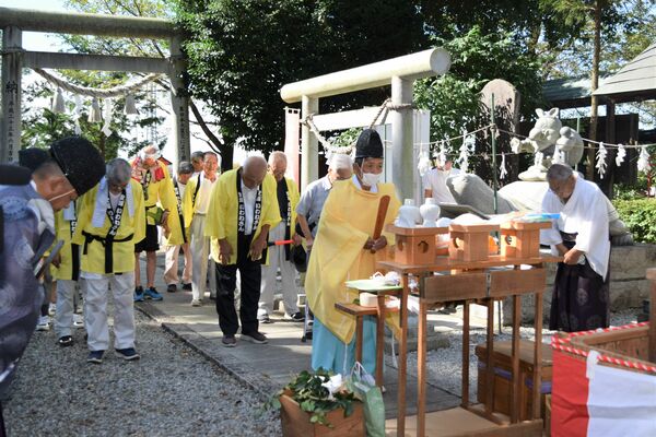 ４年ぶりに行われた大杉祭の式典