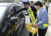 隣接古河と合同 国道で呼びかけ