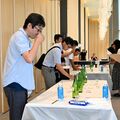 ５種類の地酒を飲み比べ　きき酒選手権栃木県予選、優勝の大垣さんら全国へ　酒蔵サミットには230人参加