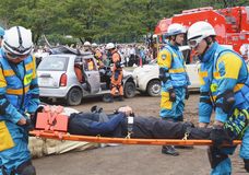 震度７や土砂災害想定　栃木県と鹿沼市、本番さながらの総合防災訓練