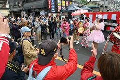 茂木駅前「昭和」一色に