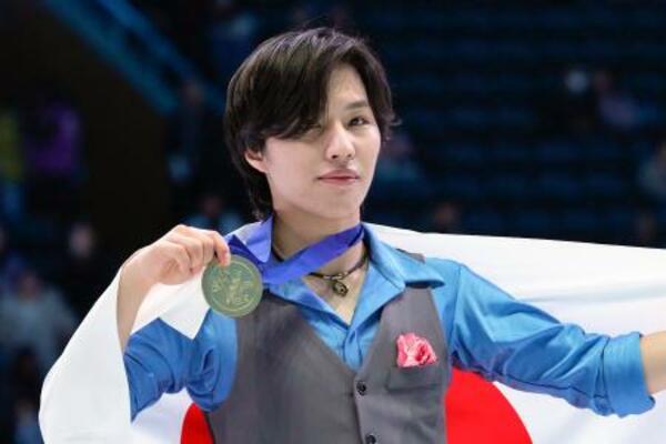 男子で優勝した三浦佳生=北京(共同)