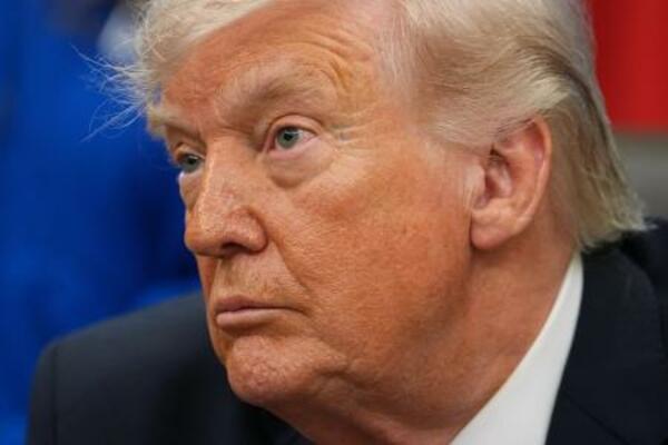 　トランプ米大統領＝２９日、ワシントン（ＡＰ＝共同）