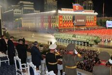 【北朝鮮軍事パレード】核戦力誇示、中ロ黙認演出