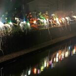 栃木で「歌麿花火　雪月花」　巴波川沿い彩る　300人一斉点火
