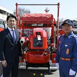 矢板市、消防団に小型ポンプ交付　購入から20年たち新調