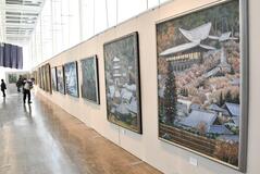 創元会栃木支部 油絵39点を展示
