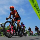 自転車愛好家ら200人、青空駆ける　栃木でクリテリウム